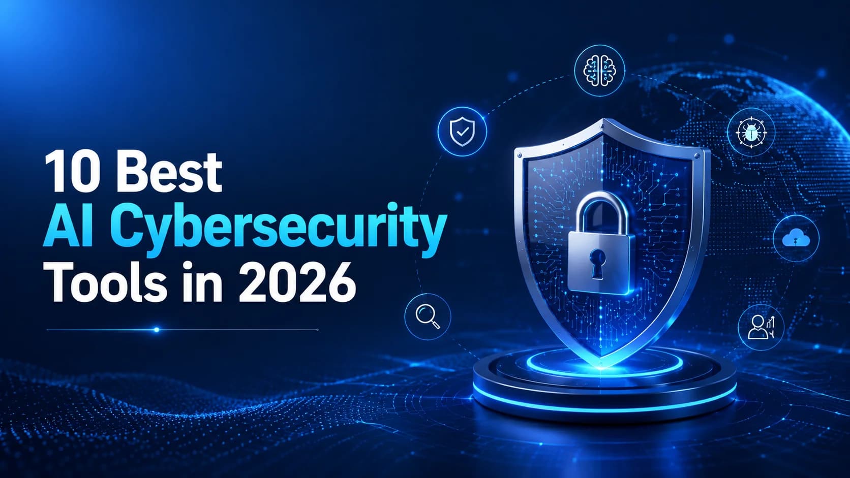 Best AI cybersecurity tools in 2026 comparison featuring enterprise security platforms, AI threat detection, cloud security, and automated response solutions.