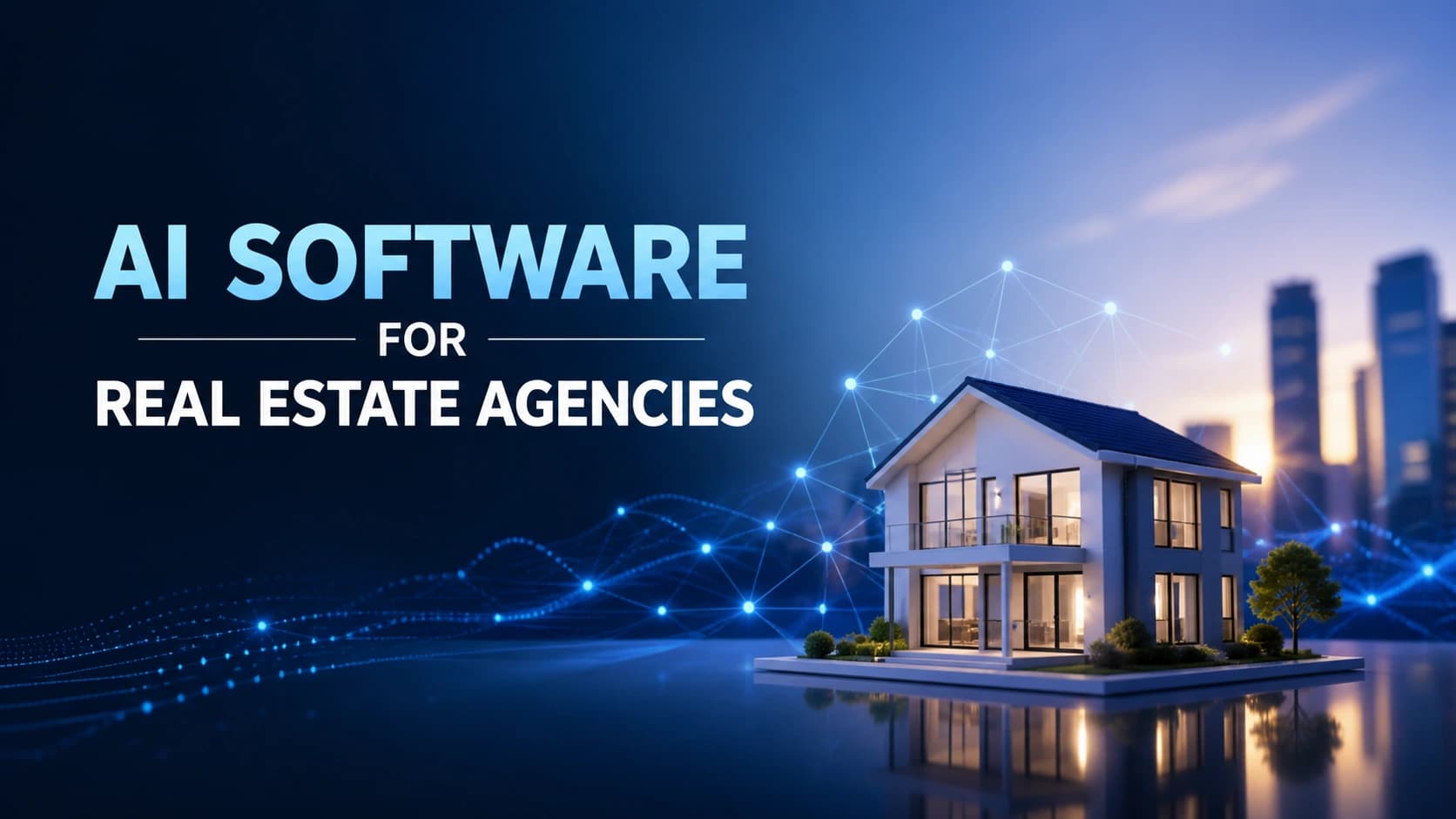 AI software for real estate agencies featuring smart property analytics, digital networking, and growth insights for increasing commissions.